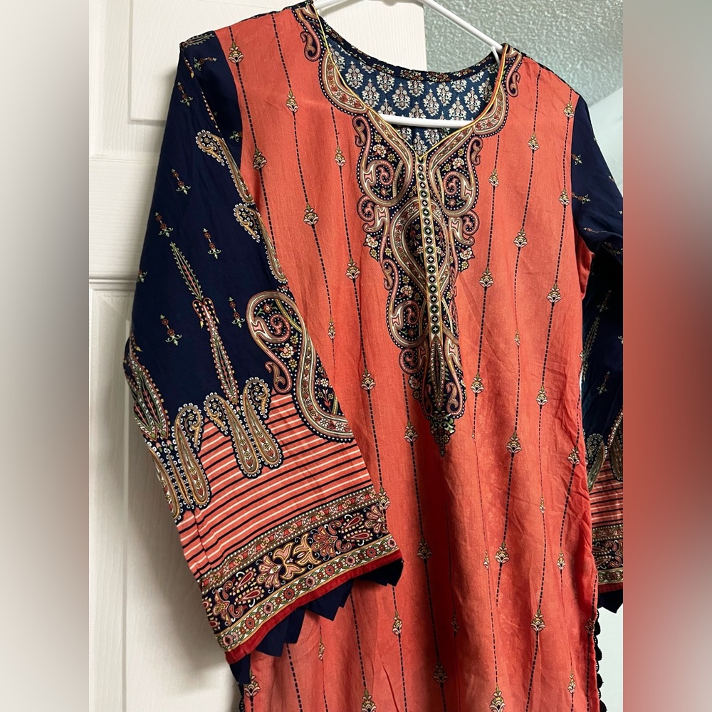 Indian Pakistani lawn dress summer wear